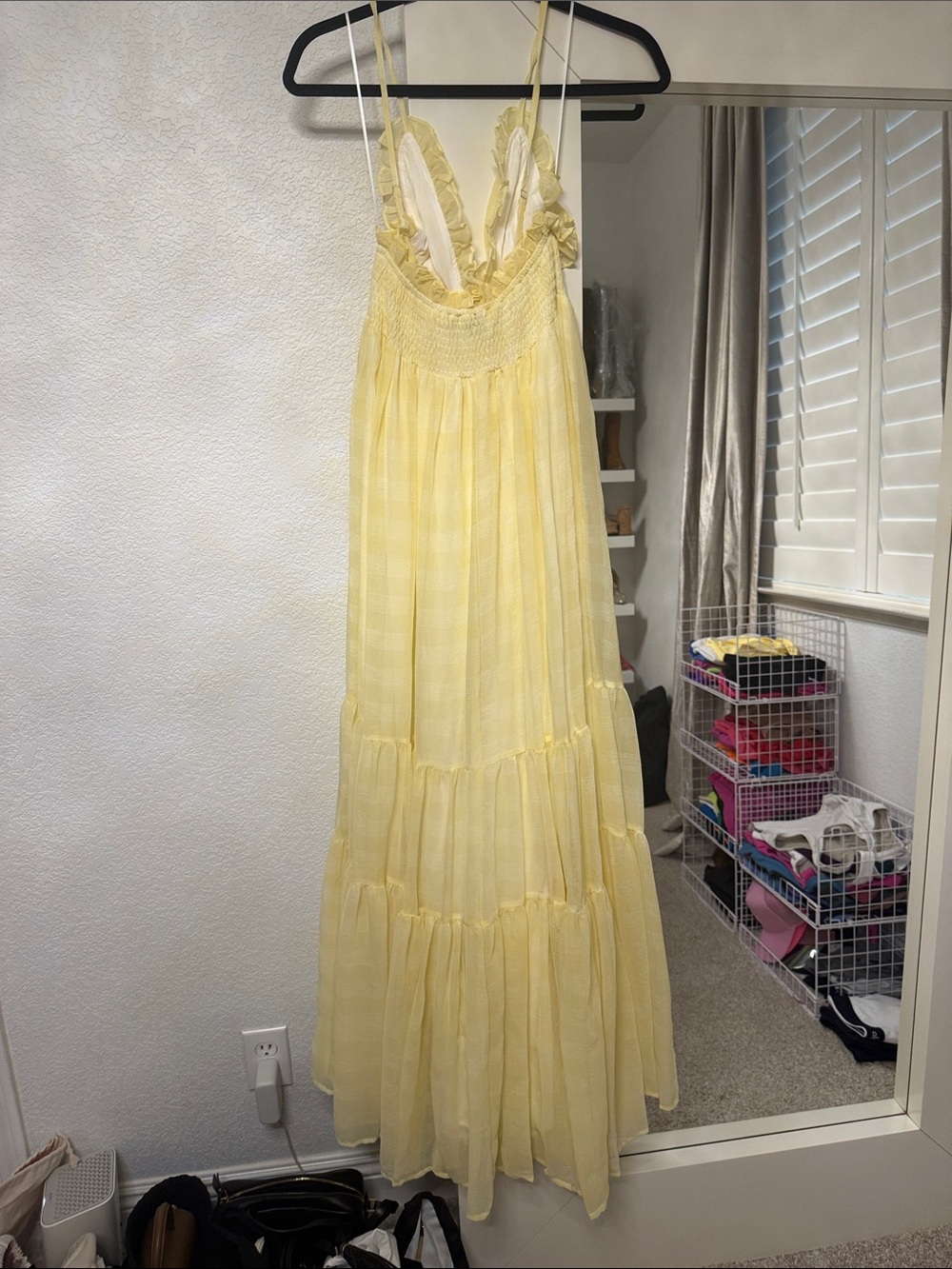 Vici Yellow Ruffle Trim Maxi Dress - Picture 9 of 11